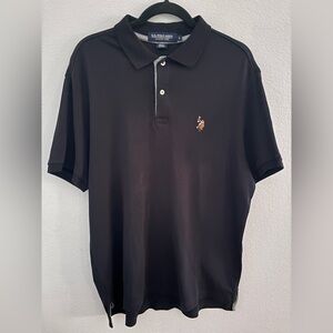 U.S. Polo Assn. Black Polo with Embroidered Pony